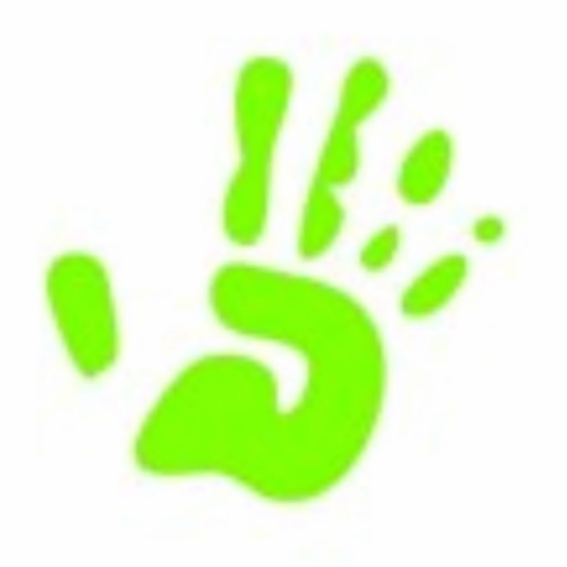 Infant Green Hand Print Cut Out from Zazzle.