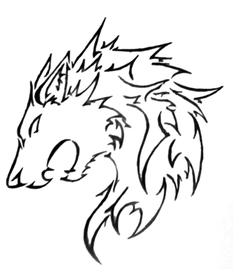 Wolf tattoo by warewolfwarrior