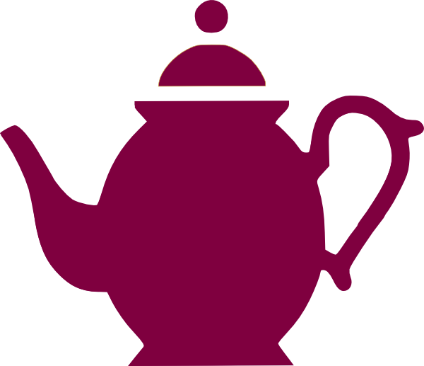 Teapot Pouring Magenta Clip Art - vector clip art ...