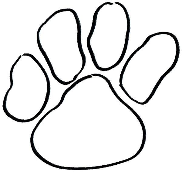 Outline Of A Paw Print
