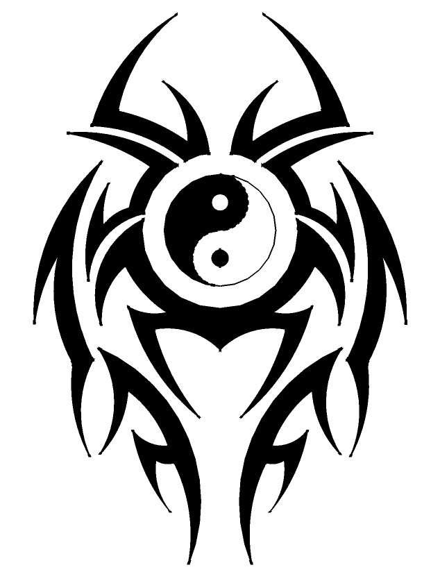 Tribal Yin Yang - ClipArt Best