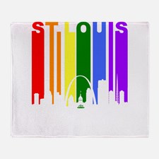 347 views St Louis Skyline Throw Blankets, St Louis Skyline Fleece Blankets ...