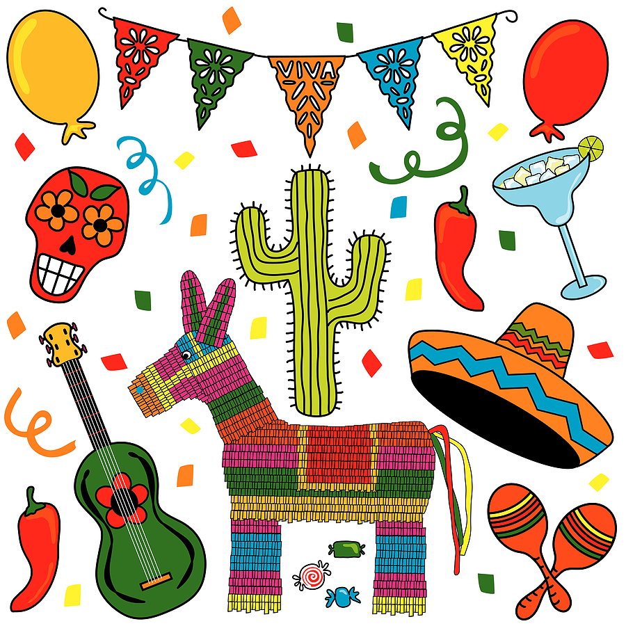 Mexican lunch clipart