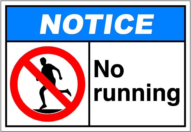 No running clipart