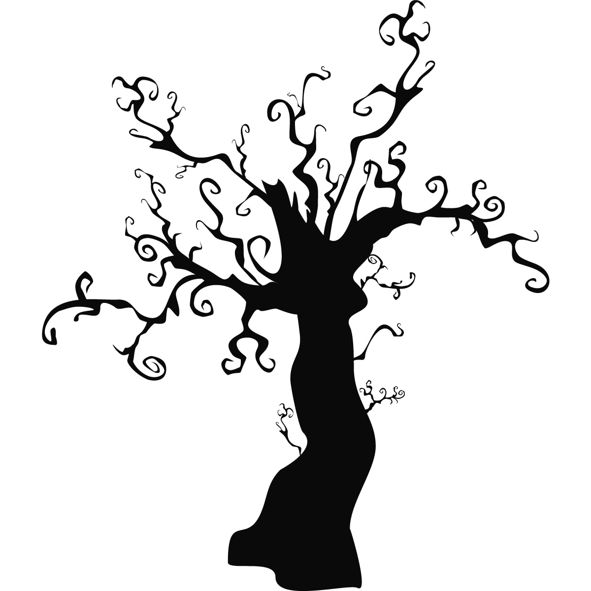 667 views Halloween Tree Clipart