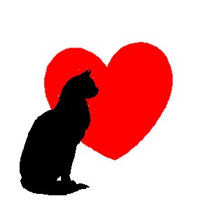 Cat Heart Clipart