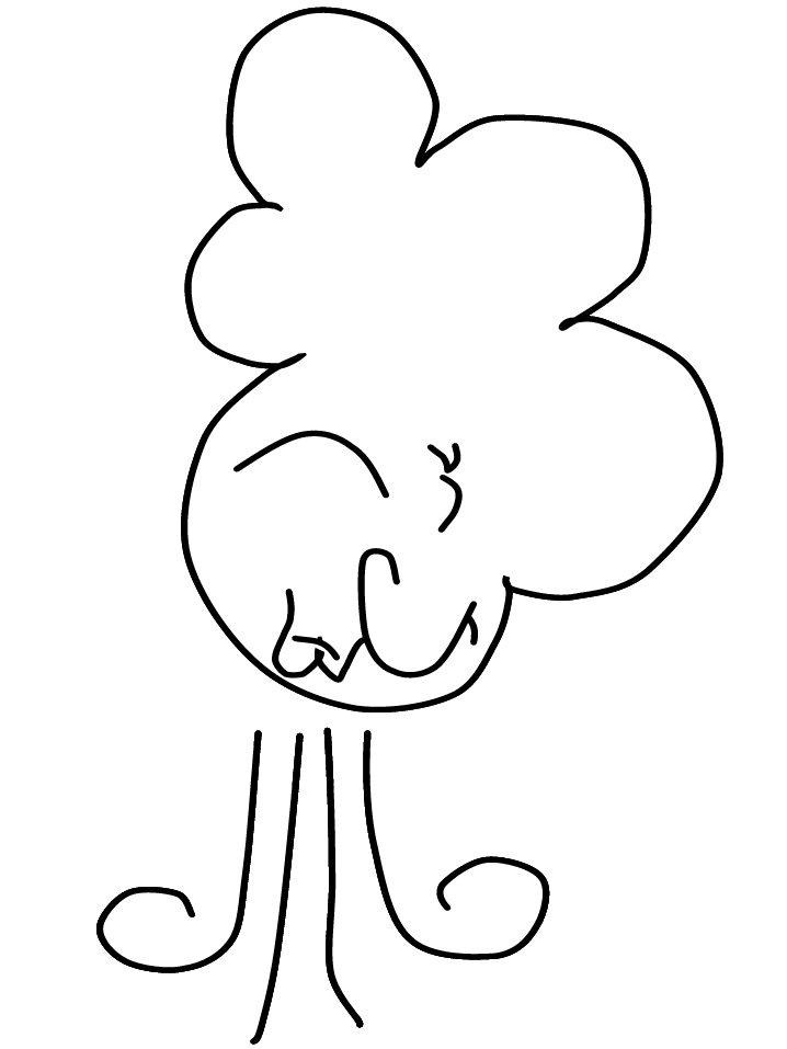 Windy Cloud Coloring Page