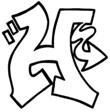 6 Best Images of Cool Graffiti Letter H - How to Draw Graffiti ...