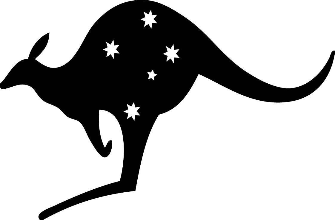 Kangaroo Outline Clipart