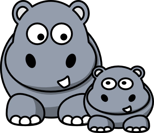 Hippo Online Clipart