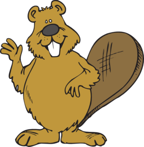 Beaver Waving Clip Art - vector clip art online ...