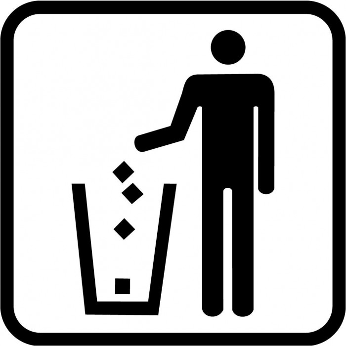 litter bin sign sticker - Truck stickers logos and vinyl letters