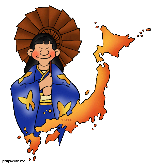 Free clipart map of japan