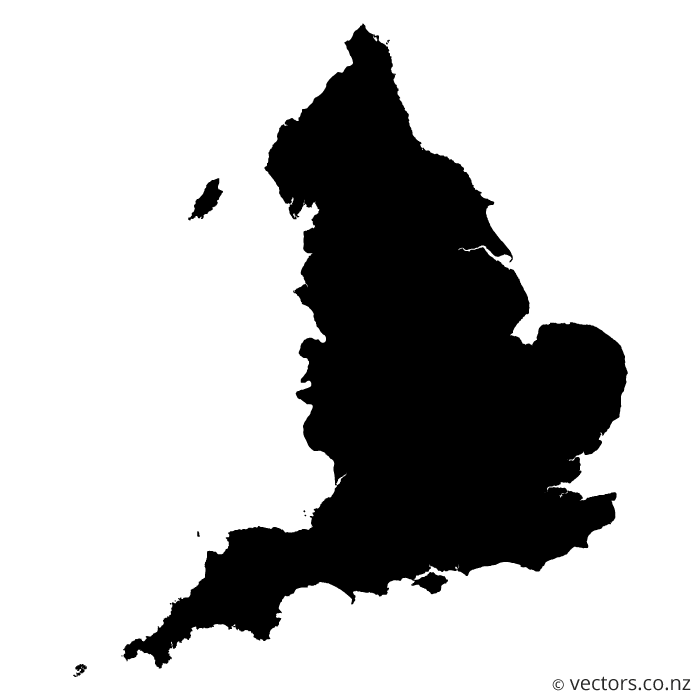 Blank Vector Map of England - Vectors
