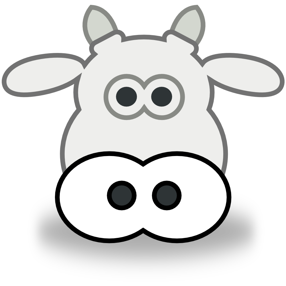 Cow Face Outline - ClipArt Best