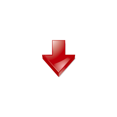 arrow_down_1, red, arrow, down, download, icon, button, 128x128 ...