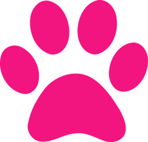 Paw Print Pink clip art - vector clip art online, royalty free ...