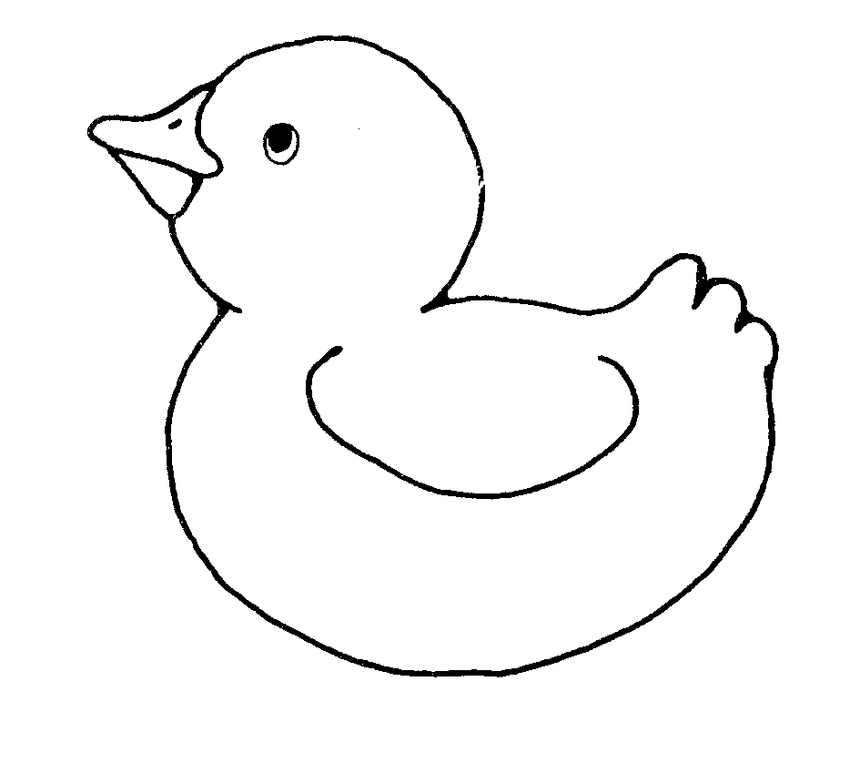 clipart black and white duck - photo #10