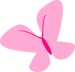 Pink Butterfly Vector Clipart