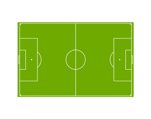 Vertical association football pitch - Template | Sport Field Plans ...