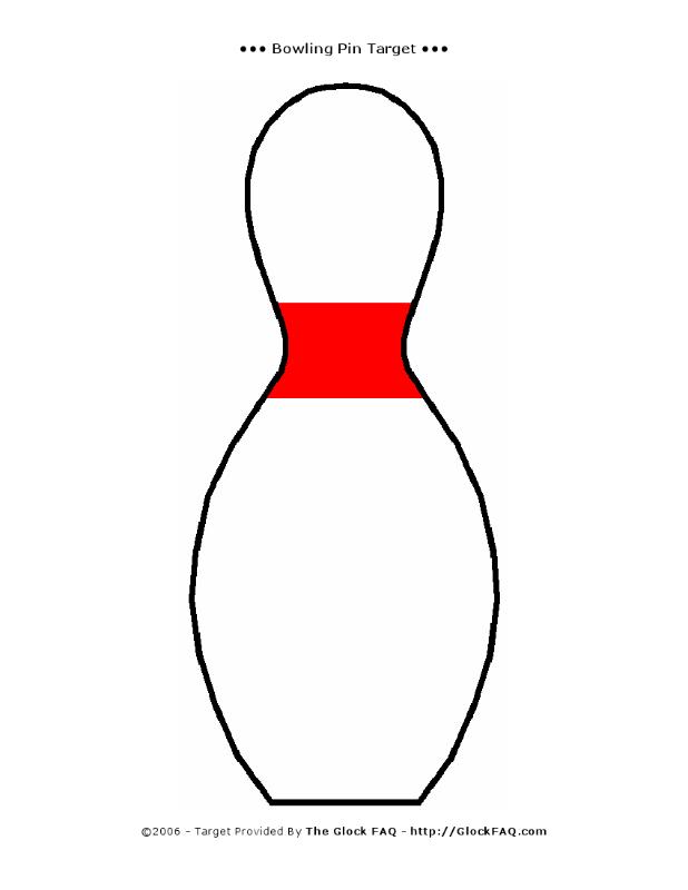 Printable Bowling Pin Template Clipart Best