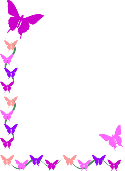 Butterfly Page Borders Clipart Best