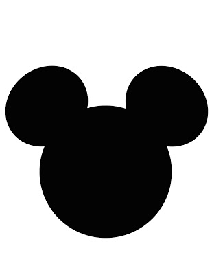 Mickey Mouse Invitation Silhouette Head Pattern