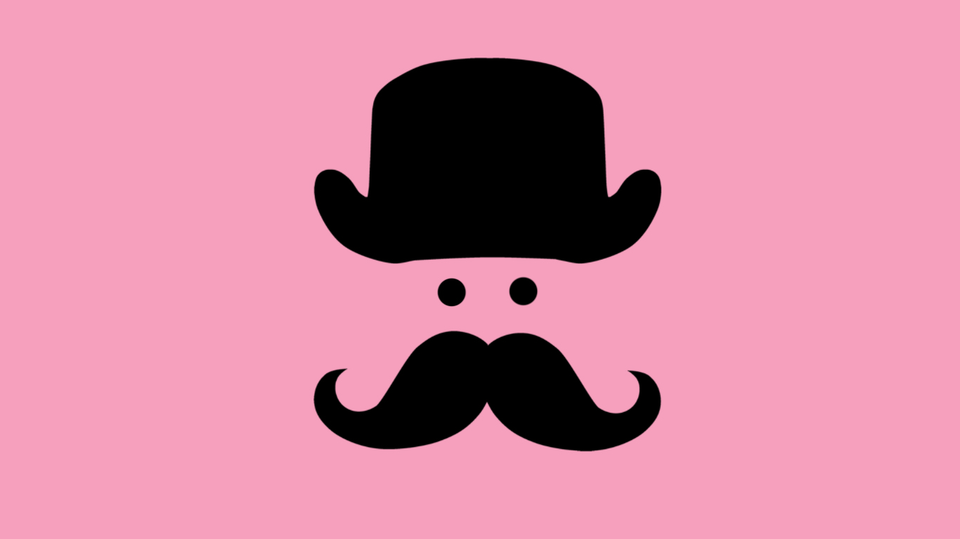 Wallpapers For > Pink Mustache Wallpaper