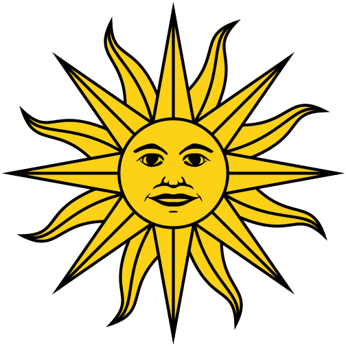 Inti (Sun Deity) from Uruguayan flag (America, southern continent ...