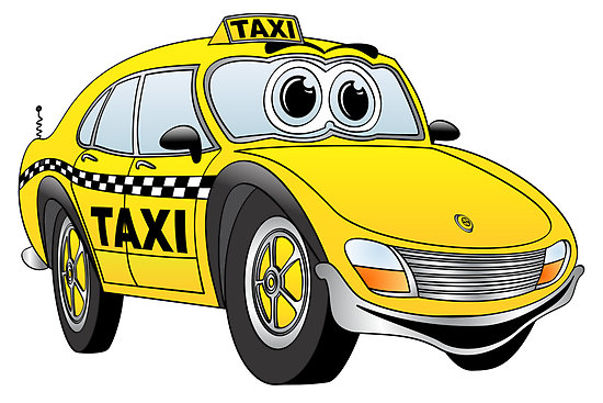 Cartoon Taxi Cabs