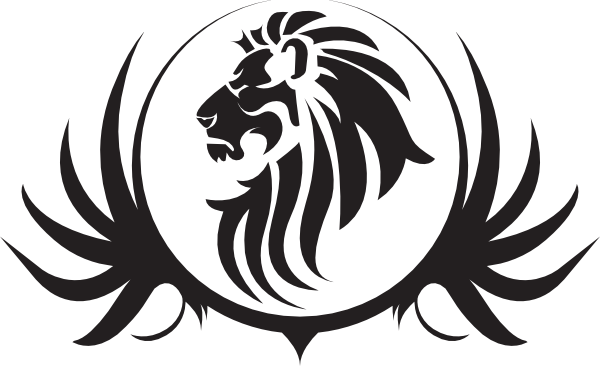 Lion logo design clipart