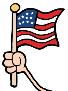 American flag free clip art