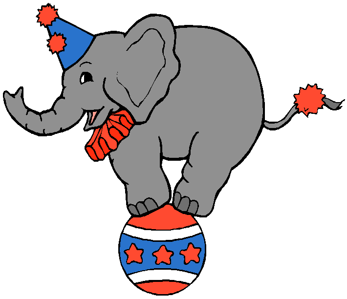 free circus elephant clipart - photo #1