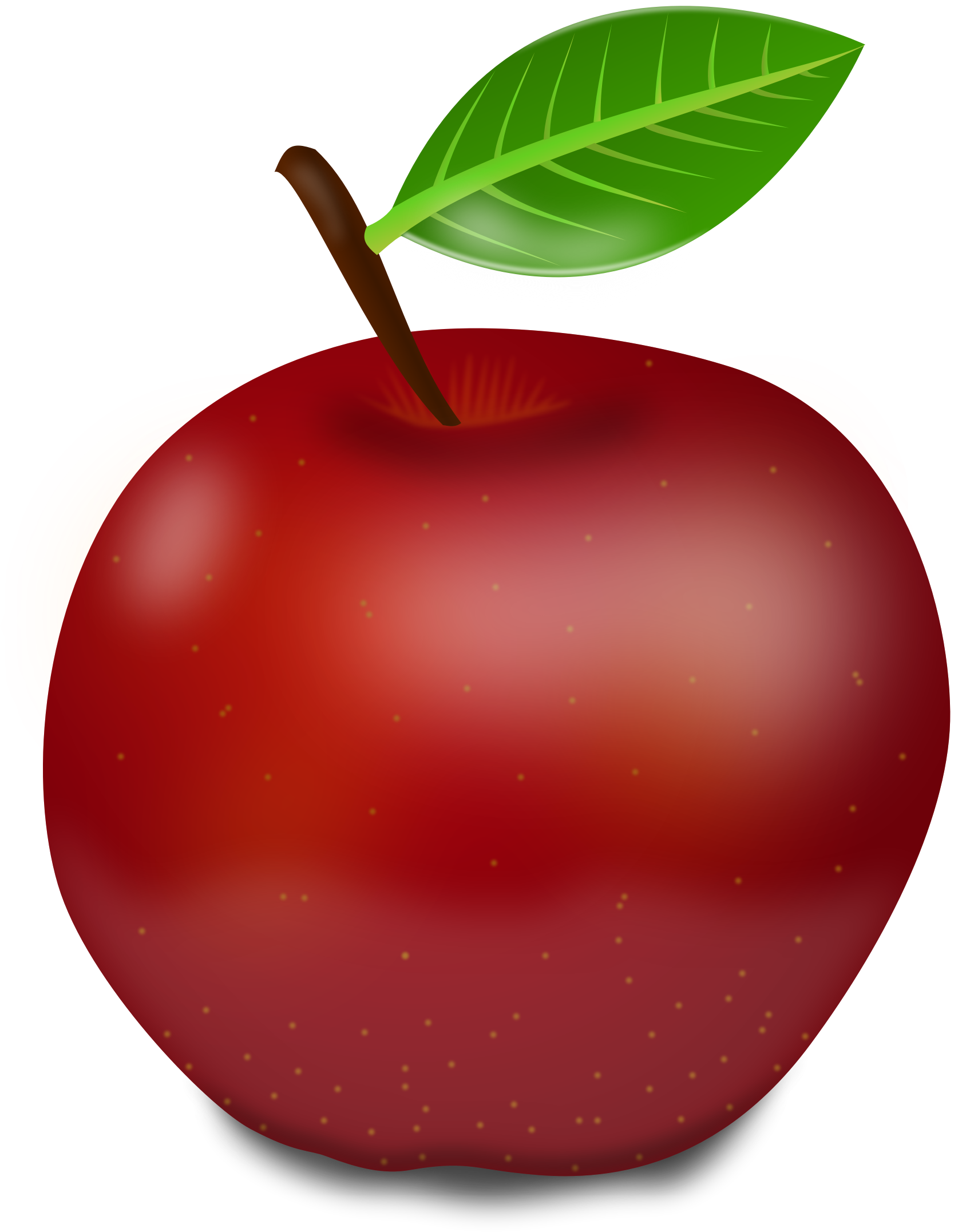 Small Red Apple Printable