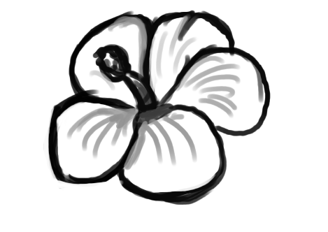 Simple easy drawings of flowers easy drawing of flower clipart ...