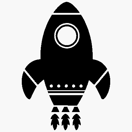 rocket ship silhouette | Design Patterns: Transportation | Pinterest