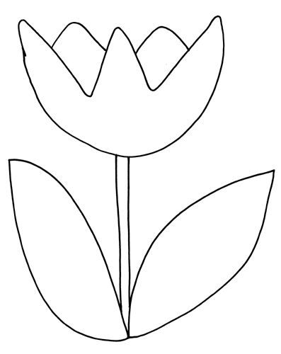 Coloring Pages - Easter Tulip