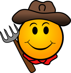 Farmer Smiley clip art - vector clip art online, royalty free ...