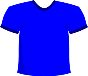 Blue T-shirt clip art - vector clip art online, royalty free ...