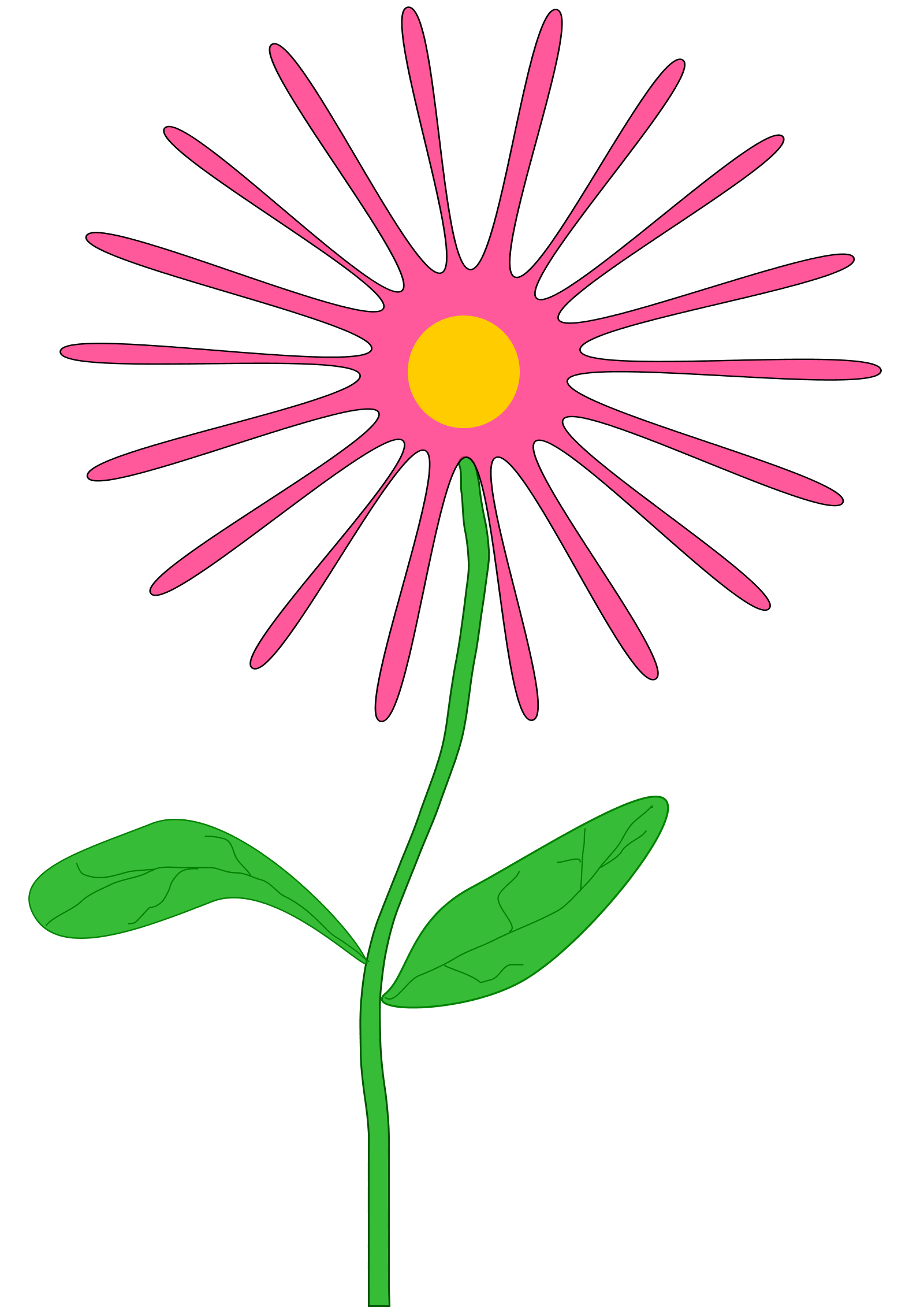Pink Flower Clip Art Imagenes 1600x2262 HD 95907 - ViewWallpaper.