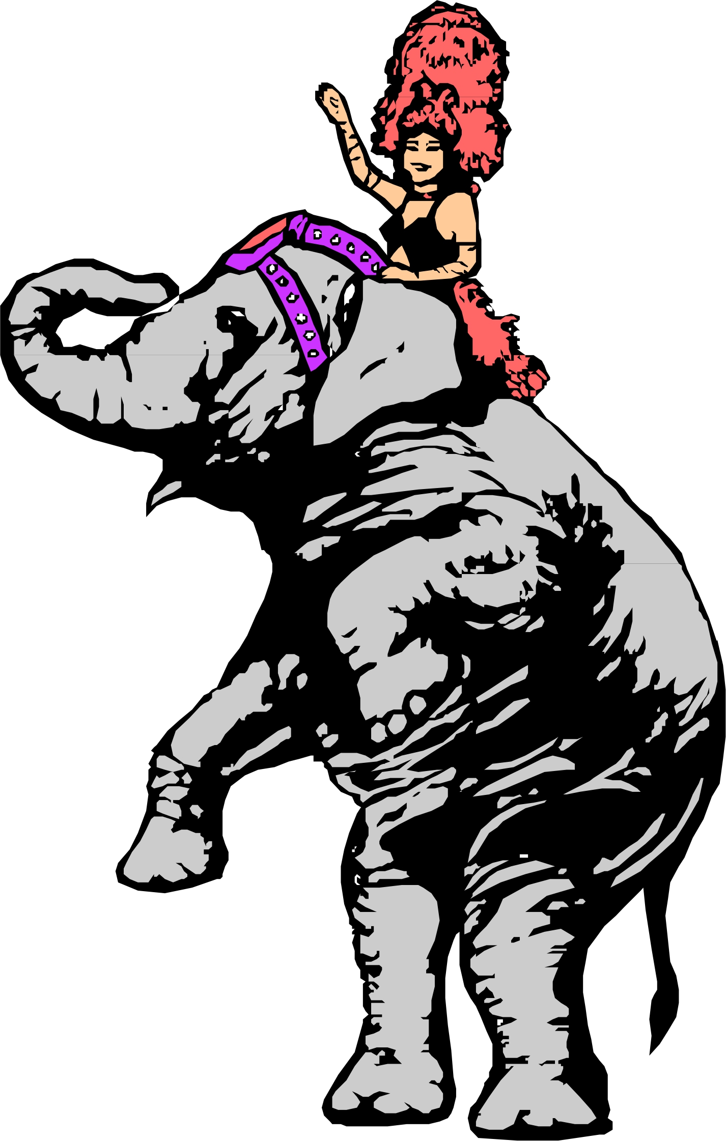 free clipart circus elephant - photo #48