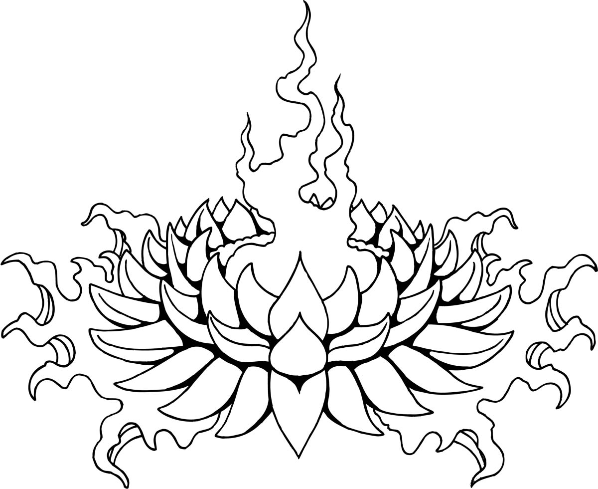 Lotus «Line drawing «Other «Tattoo, tattoo design art, flash ...