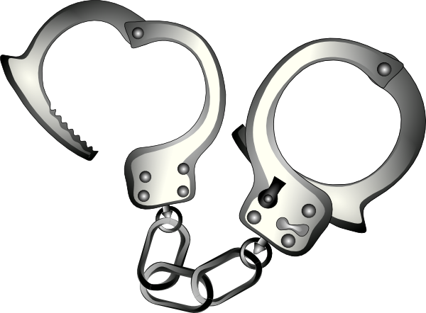 Handcuffs clip art Free Vector