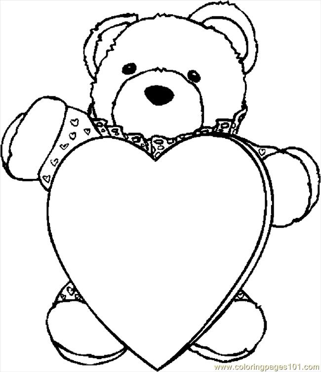 valentine coloring clipart - photo #22