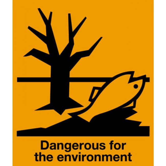 Dangerous For Environment Hazard Symbol 33x28mm