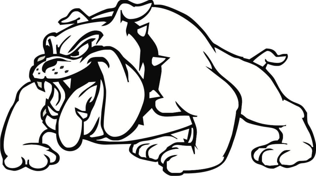 Dog clipart line drawing logo