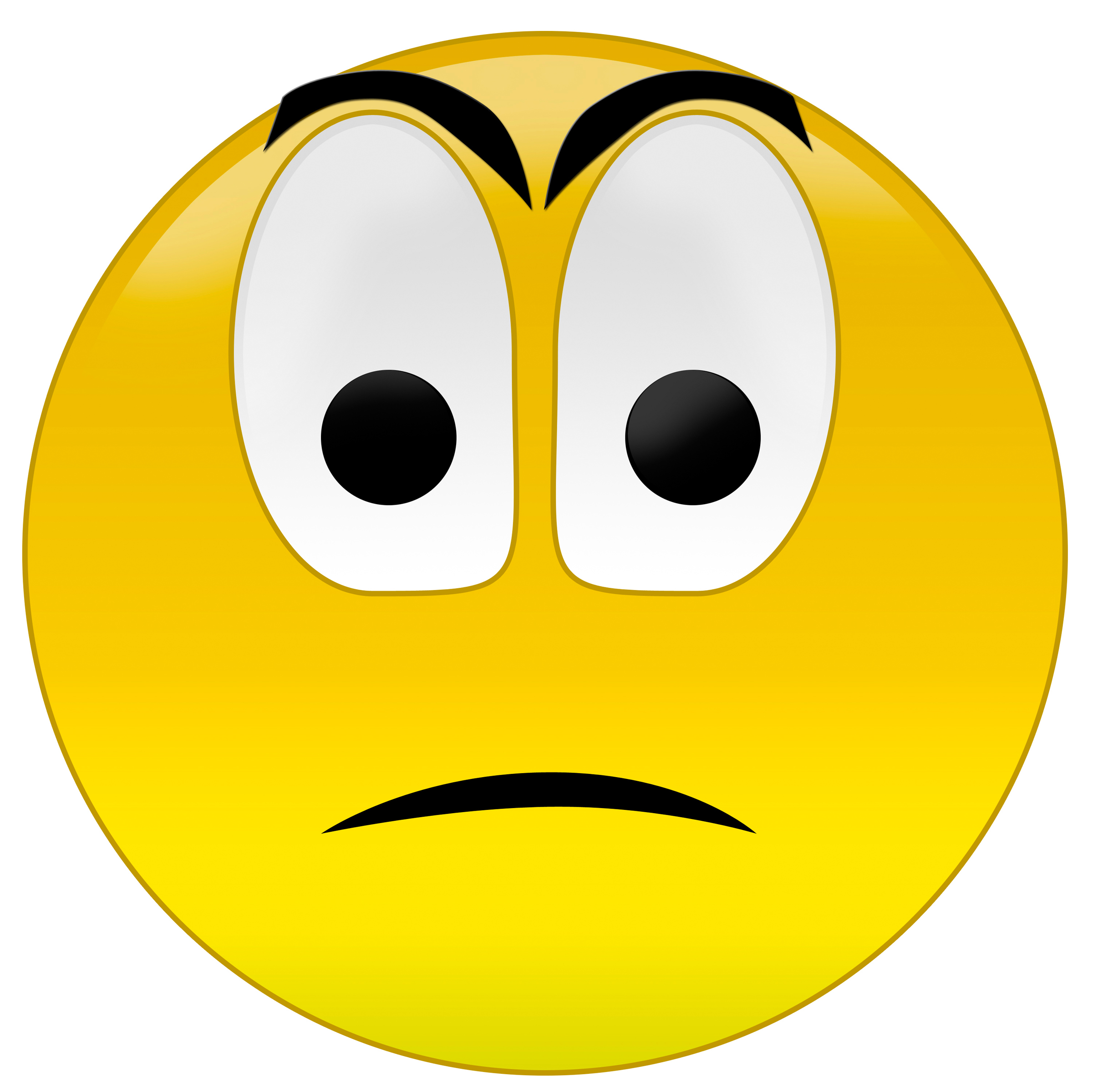 Free clipart disappointed face