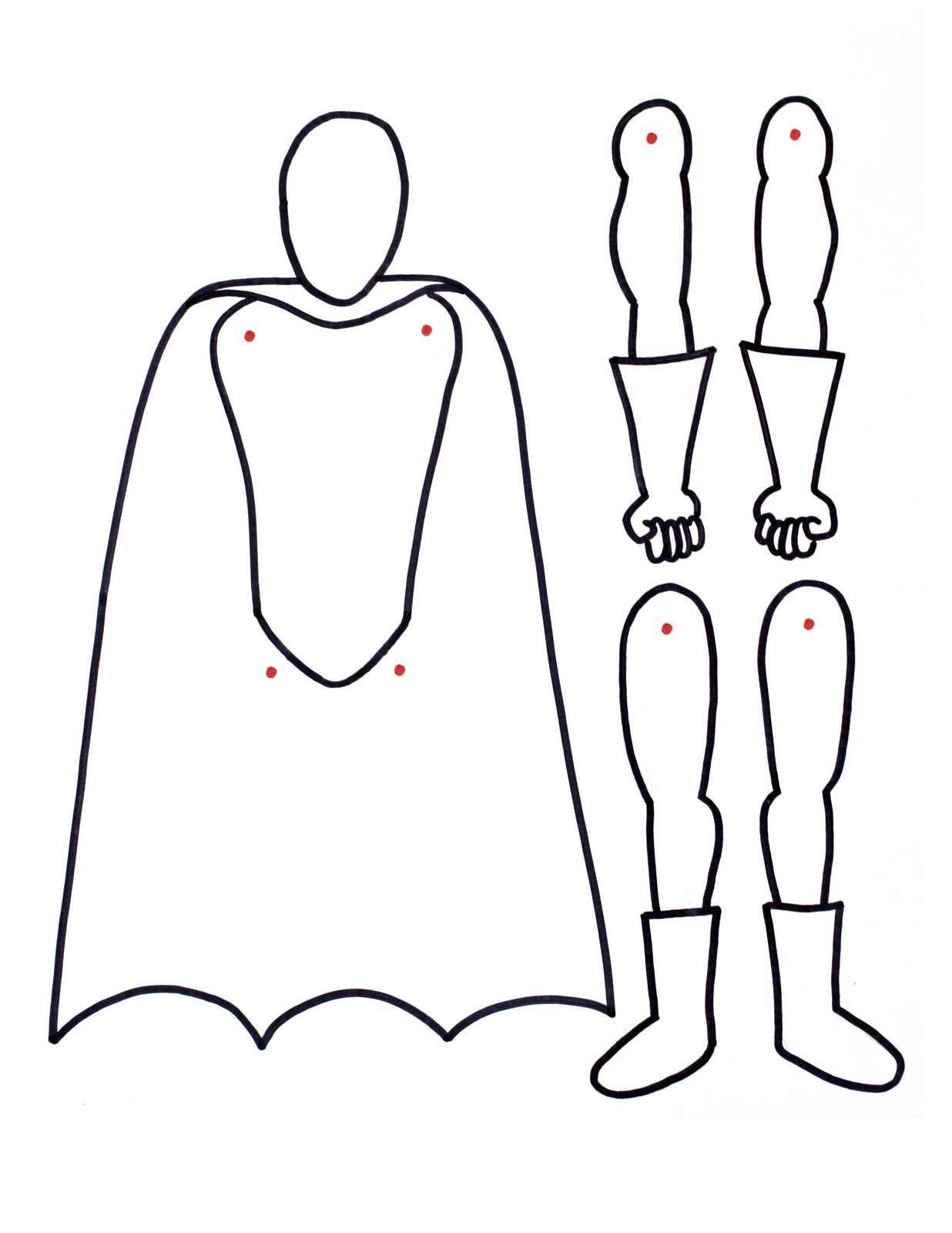 Doll Outline Template ClipArt Best
