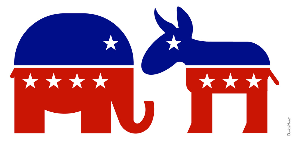 Republican Elephant & Democratic Donkey - Icons | Republican… | Flickr