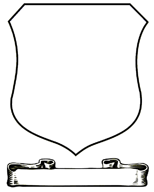 Coat of arms clip art template